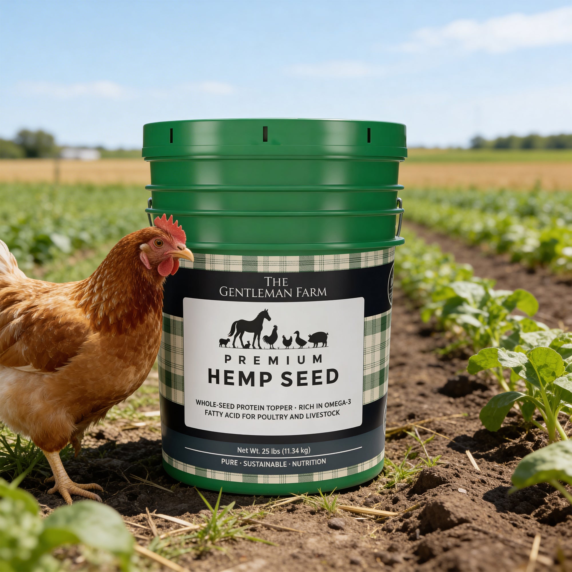25lb Hemp Seed Pail